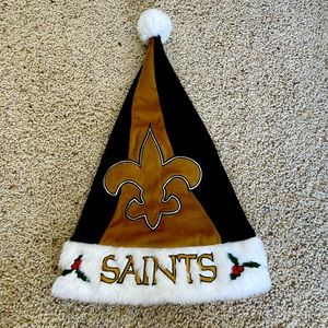 New Orleans Saints Christmas hat